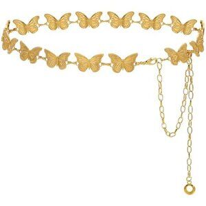 Waist Chain Belts Women Girls Metal Belly Link Adjustable Waist Belt for Jeans